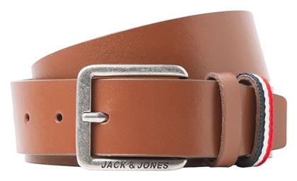 Jack & Jones Ανδρική Ζώνη Δερμάτινη Καφέ