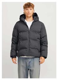 Jack & Jones Ανδρικό Μπουφάν Puffer Αντιανεμικό Γκρι