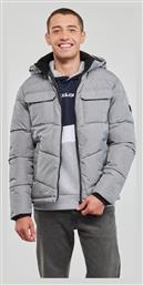 Jack & Jones Ανδρικό Χειμωνιάτικο Μπουφάν Puffer Γκρι