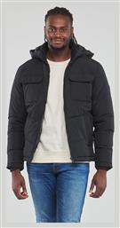 Jack & Jones Ανδρικό Χειμωνιάτικο Μπουφάν Puffer Μαύρο