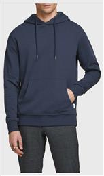 Jack & Jones Ανδρικό Φούτερ με Κουκούλα και Τσέπες Navy