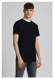 Jack & Jones Ανδρικό T-shirt Μαύρο Μονόχρωμο