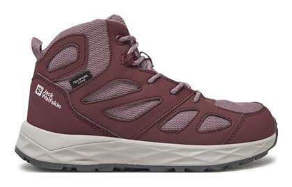 Jack Wolfskin Παιδικά Μποτάκια Πεζοπορίας Woodland Αδιάβροχα
