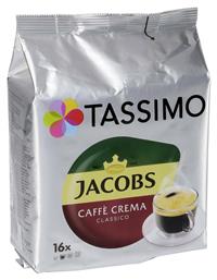 Jacobs Κάψουλες Espresso Crema Classico Συμβατές με Μηχανή Tassimo 16caps