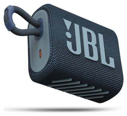 JBL Go 3 Αδιάβροχο Ηχείο Bluetooth 4.2W με Διάρκεια Μπαταρίας έως 5 ώρες Μπλε από το Moustakas Toys