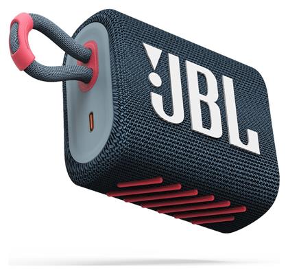 JBL Go 3 Αδιάβροχο Ηχείο Bluetooth 4.2W με Διάρκεια Μπαταρίας έως 5 ώρες Blue/Pink από το Public