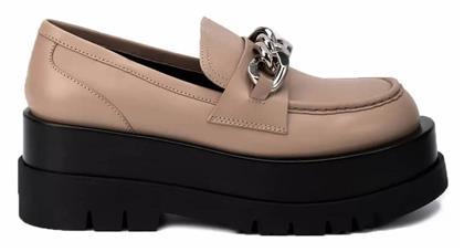 Jeffrey Campbell Recess Γυναικεία Loafers σε Μπεζ Χρώμα