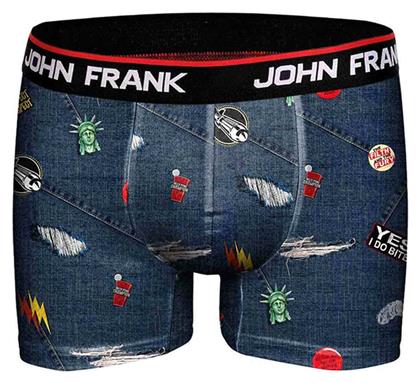 John Frank Ripped Ανδρικό Boxer σε Μπλε χρώμα