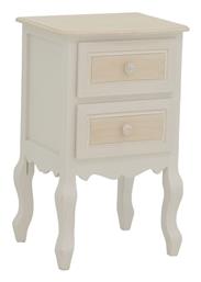 Κομοδίνο Joliene Ξύλινο Λευκό 40x34.5x64.5cm 087-000017