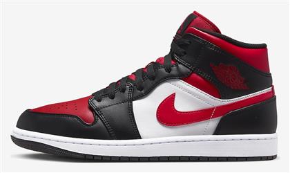 Jordan Air Jordan 1 Mid Ανδρικά Sneakers White / Black / Red