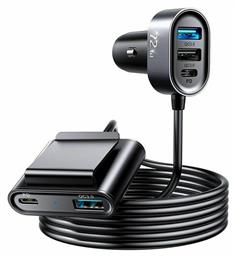Joyroom JR-CL05 Φορτιστής Αυτοκινήτου με Θύρες 3xUSB-A 2xType-C και Καλώδιο Ενσωματωμένο