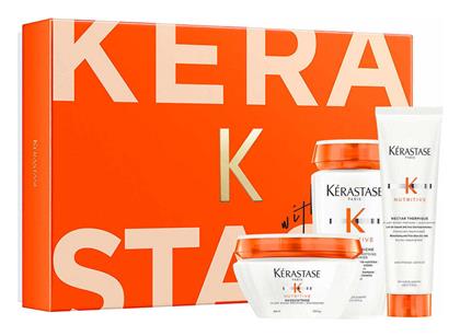 Kérastase Nutritive - Limited Edition Σετ Περιποίησης Μαλλιών με Σαμπουάν, Μάσκα και Θερμοπροστασία 3τμχ