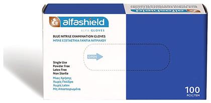 Karabinis Medical Alfashield Alfa Gloves Γάντια Νιτριλίου Χωρίς Πούδρα 100τμχ