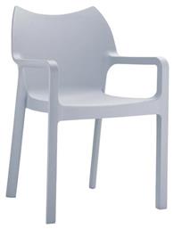 Καρέκλα Diva Silver Grey 57x53x84εκ.