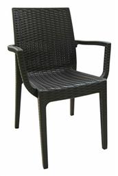 Καρέκλα Εξωτερικού Χώρου Rattan Dafne Καφέ 54x55x85εκ. από το Esmarket