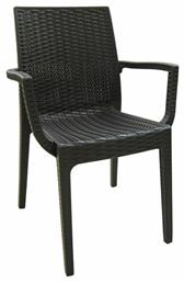 Καρέκλα Εξωτερικού Χώρου Rattan Dafne Καφέ 54x55x85εκ. από το Esmarket