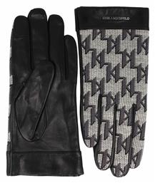 Karl Lagerfeld Black/Beige Γυναικεία Γάντια