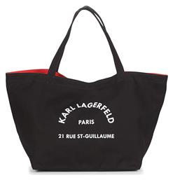 Karl Lagerfeld Rue St-Guillaume Γυναικεία Τσάντα Shopper Ώμου Μαύρη