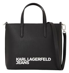 Karl Lagerfeld W Essential Logo Γυναικεία Τσάντα Tote Χειρός Μαύρη