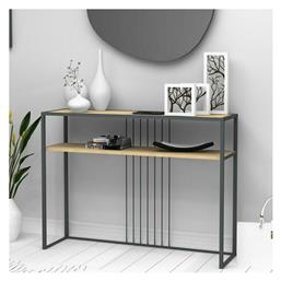 Kary Κονσόλα από Ξύλο & Μέταλλο Oak Μ120xΠ33xΥ90εκ.