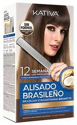 Kativa Brazilian Straightening Σετ Θεραπείας Μαλλιών με Κερατίνη για Ισιωτική, με Σαμπουάν και Μάσκα 4τμχ