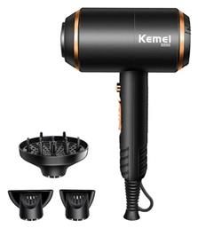 Kemei Ionic Επαγγελματικό Πιστολάκι Μαλλιών με Φυσούνα 1700W