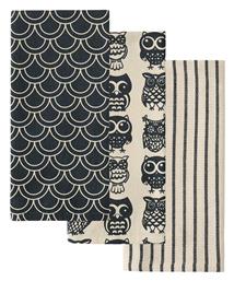 Kentia Fazzy Πετσέτα Κουζίνας από 100% Βαμβάκι σε Γκρι Χρώμα 40x60cm 2τμχ