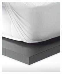 Kentia Προστατευτικό Επίστρωμα King Size Αδιάβροχο με Φάσα Cotton Cover Λευκό 180x200εκ.