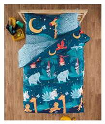 Kentia Σετ Σεντόνια Μονά Βαμβακερά Petrol, Ciel, Ochre, Terracotta 160x270cm 3τμχ