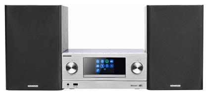 Kenwood Ηχοσύστημα 2.0 M-9000S M-9000S-S 100W με CD / Digital Media Player, WiFi και Bluetooth Ασημί
