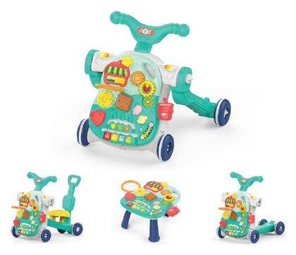 Kikka Boo 4 Σε 1 Sweet Escape Περπατούρα Ride On με Χειρολαβή Πράσινη