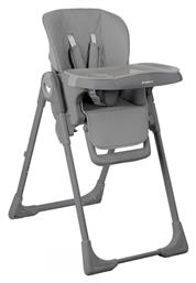 Kikka Boo Comfy Αναδιπλούμενο Καρεκλάκι Φαγητού με Πλαστικό Σκελετό & Κάθισμα από Δερματίνη Γκρι