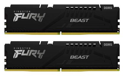 Kingston Fury Beast 64GB DDR5 με 2 Modules (2x32GB)