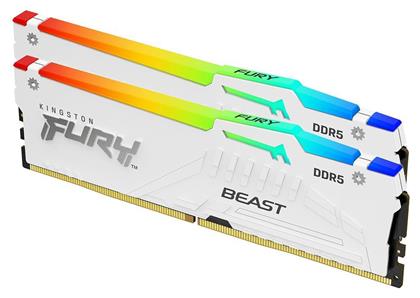 Kingston Fury Beast RGB 32GB DDR5 RAM με 2 Modules (2x16GB) και Ταχύτητα 5200 για Desktop