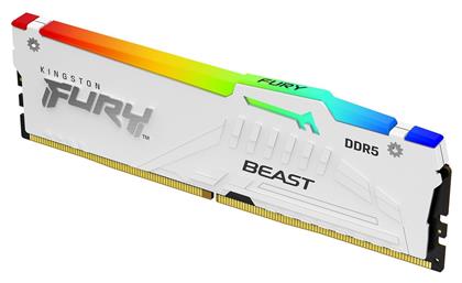 Kingston Fury Beast RGB 32GB DDR5 RAM με Ταχύτητα 6000 για Desktop