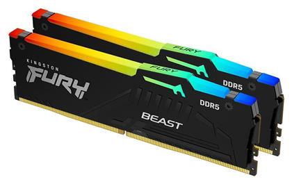 Kingston Fury Beast RGB DDR5 με 2 Modules