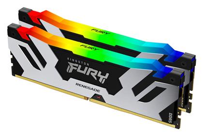 Kingston Fury Renegade RGB 32GB DDR5 RAM με 2 Modules (2x16GB) και Ταχύτητα 6400 για Desktop