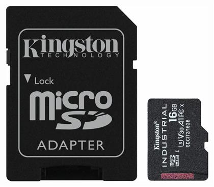 Kingston Industrial microSDHC 16GB Class 10 U3 V30 A1 UHS-I