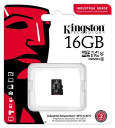 Kingston Industrial microSDHC 16GB Class 10 U3 V30 A1 UHS-I