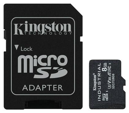 Kingston Industrial microSDHC 8GB Class 10 U3 V30 A1 UHS-I