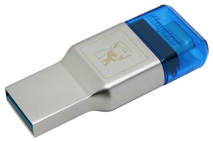 Kingston MobileLite Duo 3C Card Reader USB 3.1 Type-C για microSD Ασημί