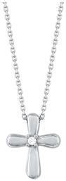 Kiriakos Gofas Χρυσός Σταυρός Με Αλυσίδα 14K