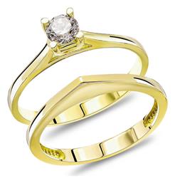 Kiriakos Gofas Γυναικείο Δαχτυλίδι Χρυσό 14Κ