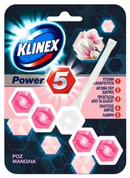 Klinex Power 5 Block Λεκάνης με Άρωμα Ροζ Μανώλια 55gr