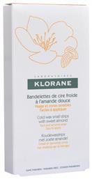 Klorane Hair Removal Cold Wax Small Strips With Sweet Almond Face & Sensitive Areas 6τμχ. από το Pharm24