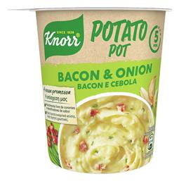 Knorr Έτοιμα Γεύματα Snack Pot Πουρές Μπέικον & Κρεμμύδι 51gr