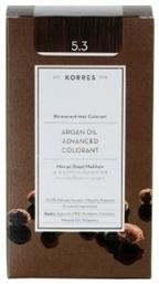 Korres Argan Oil Advanced Colorant 5.3 Καστανό Ανοιχτό Μελί