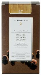 Korres Argan Oil Advanced Colorant 8.7 Καραμέλα 50ml