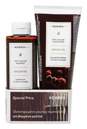 Korres Argan Oil Σετ Περιποίησης για Βαμμένα Μαλλιά με Σαμπουάν και Conditioner 2τμχ από το Pharm24