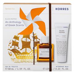Korres Black Pepper Ανδρικό Σετ με Eau de Toilette